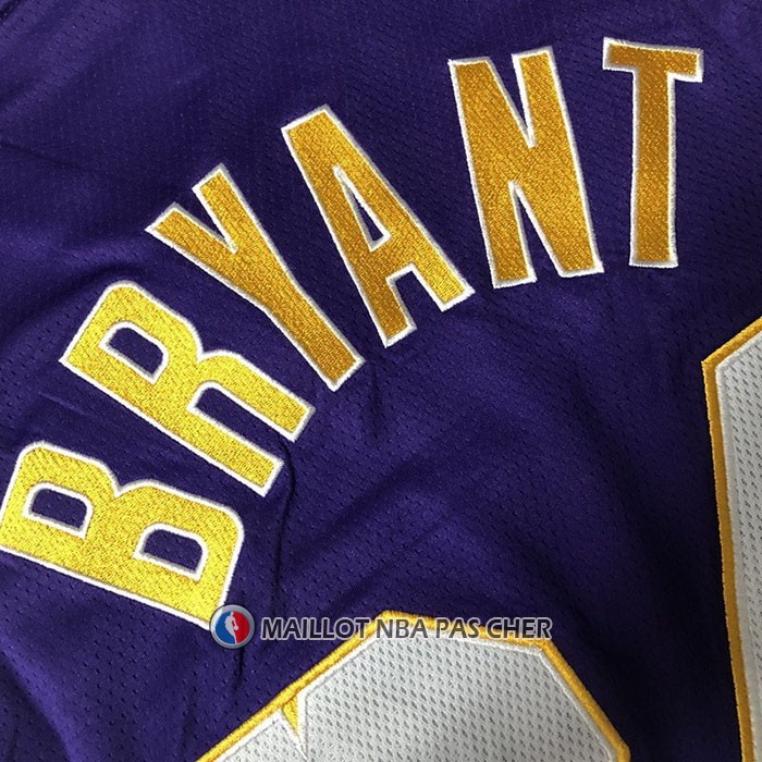 Maillot Los Angeles Lakers Kobe Bryant NO 24 60th Anniversary Mitchell & Ness 2007-08 Volet